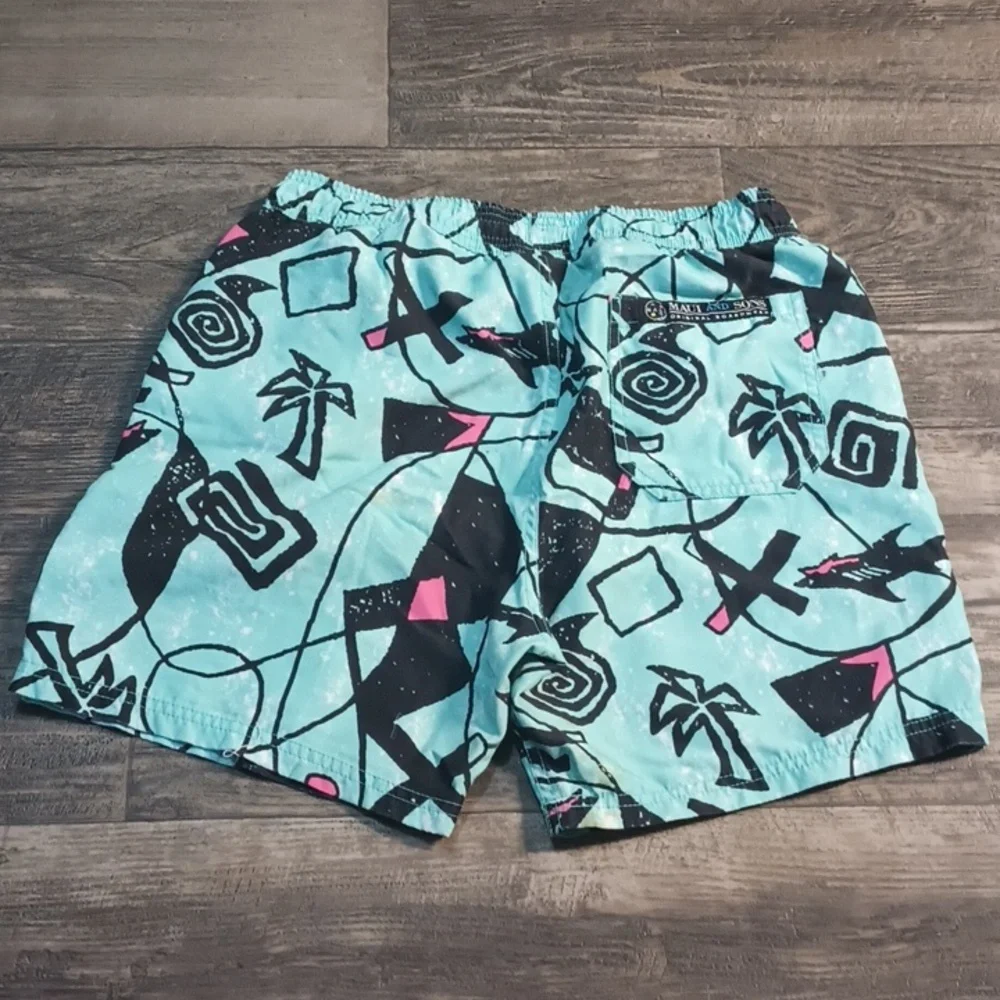 Vintage Retro-style Maui and Sons 80s 90s Swim Trunks